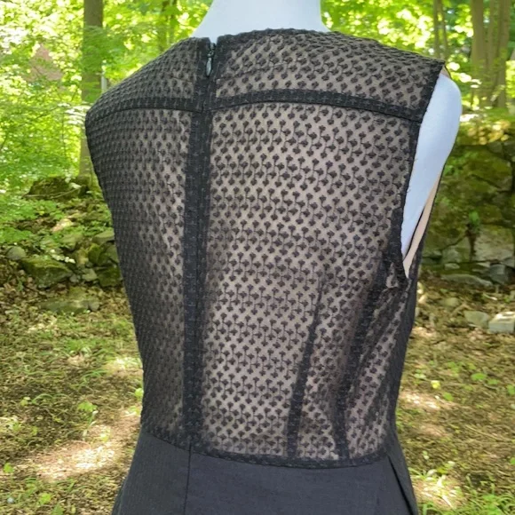 Barney’s NY Navy Lace Detail Dress sz 4 - Picture 7 of 17